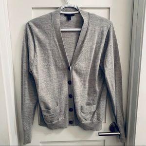 J Crew - grey cardigan